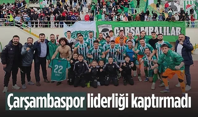 Çarşambaspor Liderliği Kaptırmadı