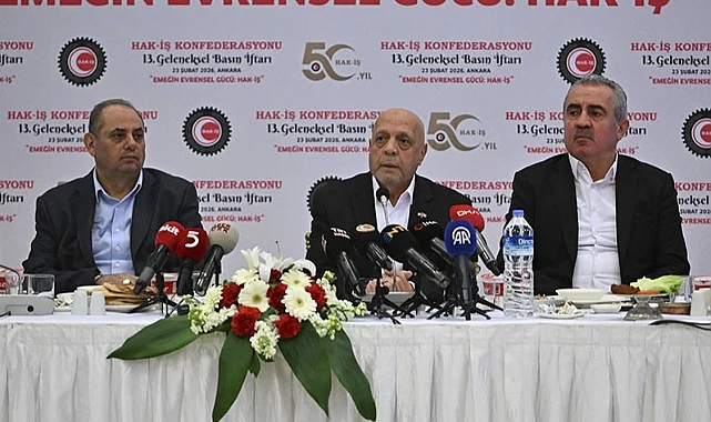 HAK-İŞ Başkanı Arslan'dan Asgari Ücret Komisyonu Çağrısı