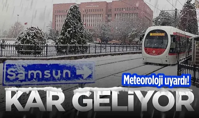 Kar Geliyor! Meteoroloji Saat Vererek Samsunluları Uyardı