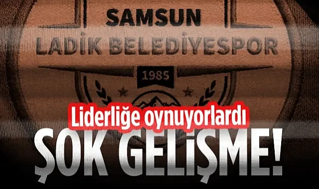 Ladik Belediyespor'da Şok Gelişme! Liderliğe Oynuyorlardı...