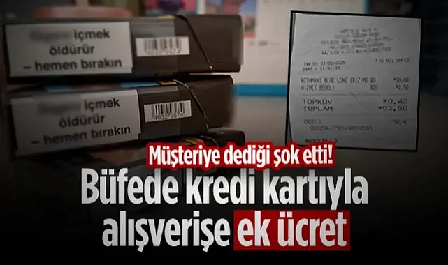 Müşteriye Dediği Şok Etti! Samsun'da Büfede Kredi Kartıyla Alışverişe Ek Ücret