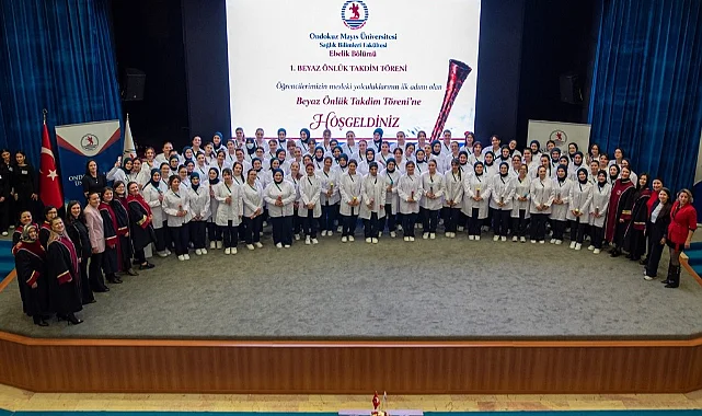 OMÜ'de Ebelik Öğrencileri Beyaz Önlüklerini Giydi