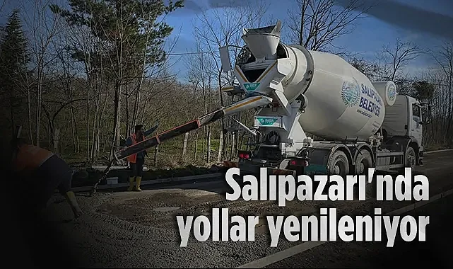 Salıpazarı'nda Yollar Yenileniyor: Biçme Mahallesi'ne Beton Yol