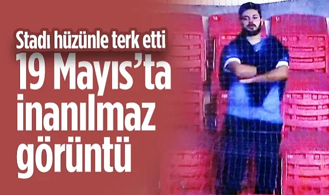 Samsun 19 Mayıs Stadyumu'nda İnanılmaz Görüntü! Stadı Hüzünle Terk Etti...