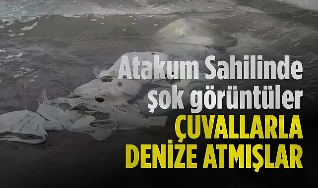 Samsun Atakum Sahilinde Denizde İnşaat Atıkları Bulundu