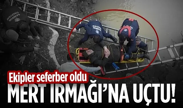 Bisikletle Mert Irmağı'ndan Aşağı Uçtu! Ekipler Seferber Oldu...