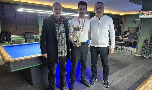 Samsun'da Bilardonun Şampiyonu Belli Oldu