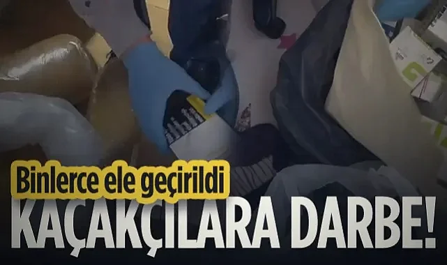Samsun’da Kaçakçılara Darbe! Binlerce Makaron ve Kaçak Tütün Ele Geçirildi