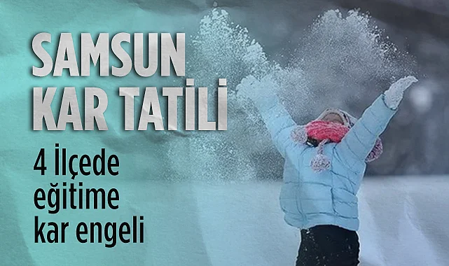 Samsun'da Kar Yağışı Eğitime Ara Verdirdi