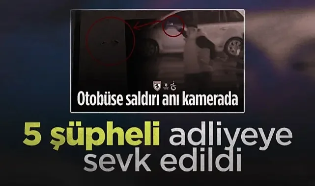 Samsun’da Trabzonspor Otobüsünü Taşlayan 5 Kişi Adliyeye Sevk Edildi