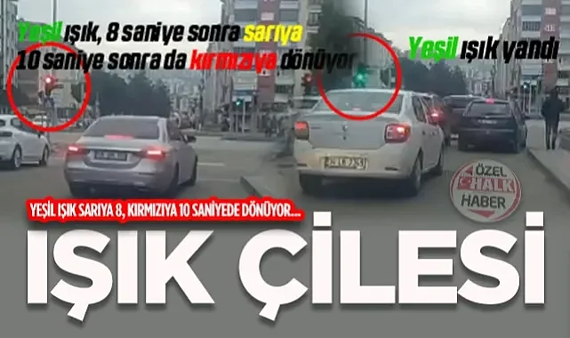 Samsun'da Trafik Işığı Çilesi: Yeşil Işık Sarıya 8, Kırmızıya 10 Saniyede Dönüyor...