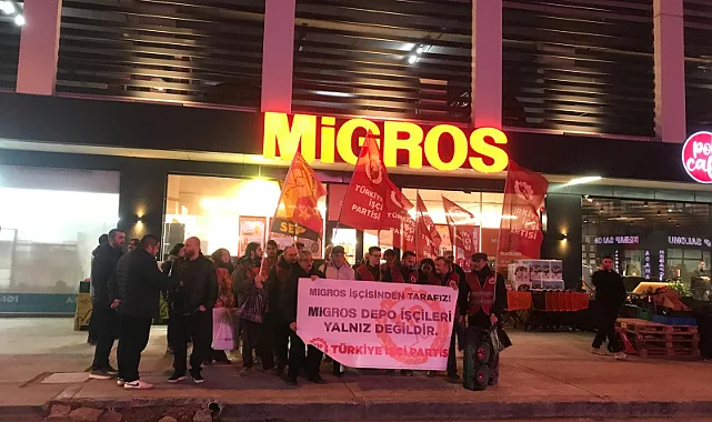 Samsun'da Türkiye İşçi Partisi'nden Migros İşçilerine Destek