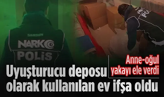 Samsun'da Uyuşturucu Deposu Olarak Kullanılan Ev İfşa Oldu