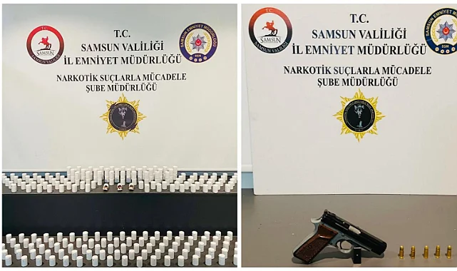 Samsun'da Uyuşturucu Operasyonu: 9 Bin Sentetik Ecza