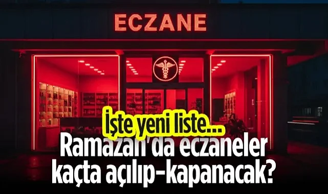 Samsun'da Ramazan'da Eczaneler Kaçta Açılıp-Kapanacak? İşte Yeni Liste...