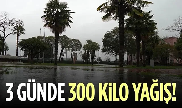 Yağışlar Samsun'u Vurdu! 3 Günde 300 Kilo Yağış Düştü...