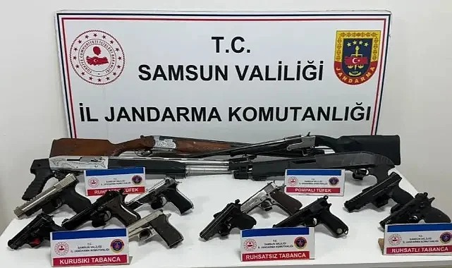 Samsun Vezirköprü'de Sosyal Medyada Silah Paylaşan 6 Gözaltı