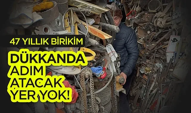 Samsunlu Antikacının 47 Yıllık Birikimi: Dükkânda Adım Atacak Yer Yok!