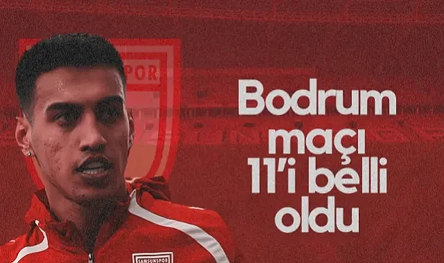 Samsunspor'un Bodrum FK Maçı İlk 11'i Açıklandı