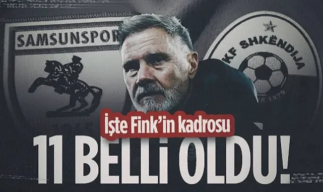 Samsunspor'un KF Shkendija İlk 11'i Belli Oldu
