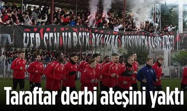Samsunspor Taraftarı Derbi Ateşini Yaktı! Nuri Asan Tesisleri Alev Alev...