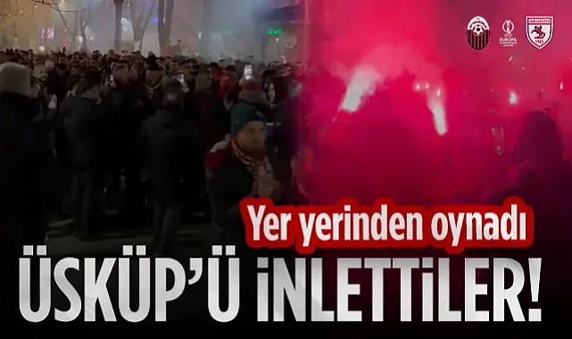 Üsküp'te Yer Yerinden Oynadı! Şehirde Kırmızı-Beyaz Coşku...