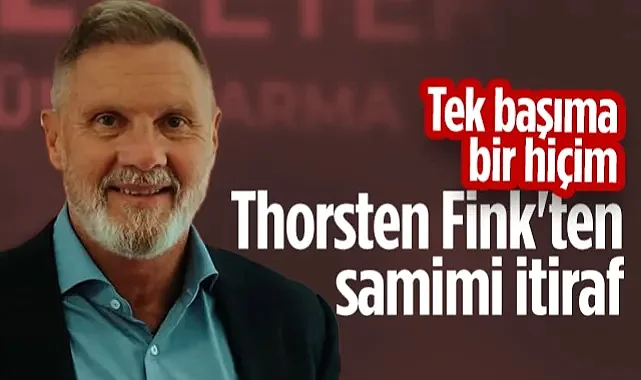 Samsunspor'un Hocası Fink'ten Samimi İtiraf: Tek Başıma Bir Hiçim!