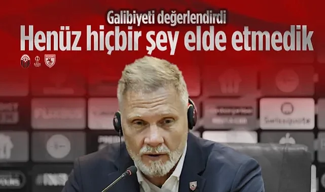 Samsunspor Teknik Direktörü Thorsten Fink'ten Rövanş Uyarısı: Henüz Hiçbir Şey Elde Etmedik