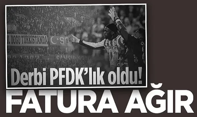 Samsunspor-Trabzonspor Derbisinin PFDK Faturası Ağır Oldu