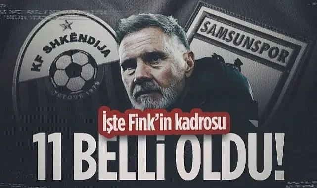 Samsunspor'un Shkëndija Karşısında İlk 11'i Belli Oldu!