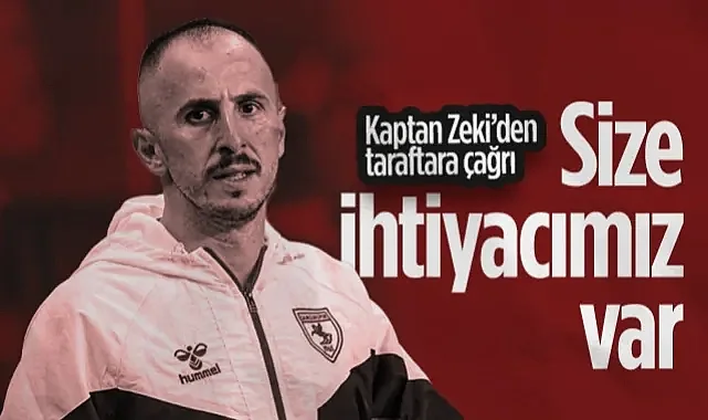 Samsunspor Kaptanı Zeki Yavru’dan Taraftara Çağrı: Size İhtiyacımız Var!