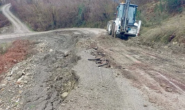 Sinop'ta Heyelan Sonrası Güvenlik Çalışması