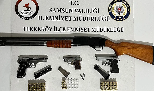 Tekkeköy’de Silah Operasyonu: Zuladan Çok Sayıda Silah Çıktı!