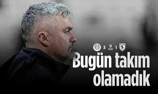 Samsunspor'da Reis'ten Antalyaspor Mağlubiyeti Sonrası Sert Sözler: Bugün Bir Takım Değildik!
