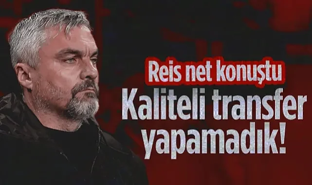 Samsunspor'da Thomas Reis'ten İtiraf: Kaliteli Transfer Yapamadık