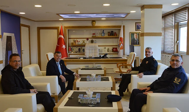 Tuğgeneral Mustafa Bakçepınar'dan Havza Belediyesine Ziyaret