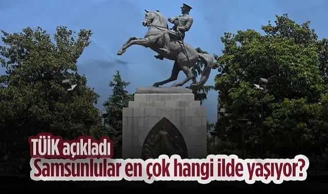 TÜİK Verileri Açıklandı: Samsunlular En Çok Hangi İlde Yaşıyor?