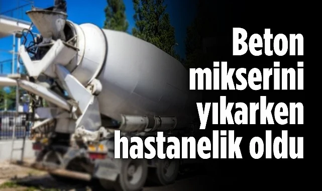 Atakum'da Beton Mikserinden Düşen Sürücü Yaralandı