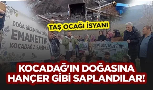 Atakum Kocadağ’da Taş Ocağı İsyanı: Kocadağ'ın Doğasına Hançer Gibi Saplandılar!