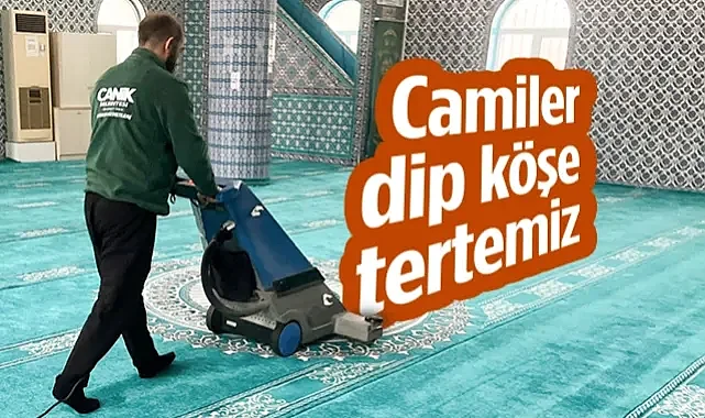Canik’te Ramazan Mesaisi: Camiler Dip Köşe Tertemiz!