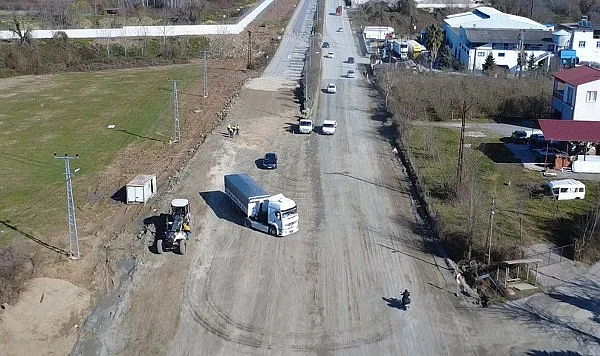 Çarşamba-Ayvacık Karayolunda 150 Metrelik Riskli Bölge Yenileniyor