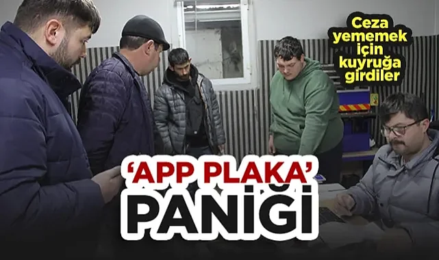 Çarşamba'da APP Plaka Alarmı: Ceza Yememek İçin Kuyruğa Girdiler