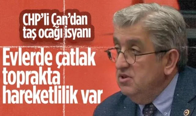 CHP’li Çan’dan Terme'deki Taş Ocağına İsyan: Evlerde Çatlak, Toprakta Hareketlilik Var...