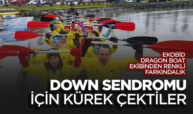 EKOBİD Dragon Boat Team'den Samsun'da Renkli Farkındalık: Down Sendromu İçin Kürek Çektiler