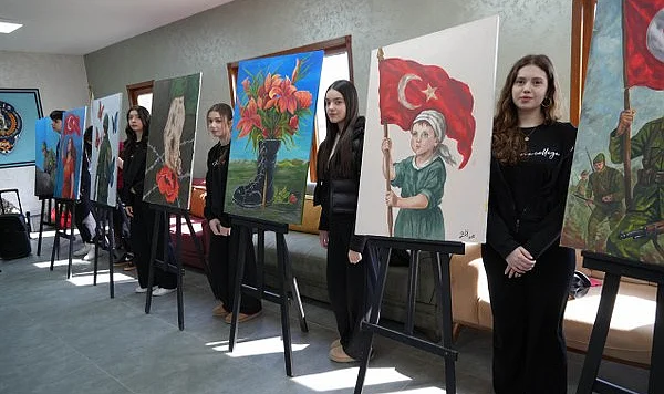 EMŞAV ve Lise Öğrencilerinden Anlamlı İş Birliği: 18 Mart’a Özel 18 Şehit Temalı Eser
