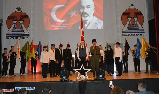Havza'da 12 Mart Kutlaması: İstiklal Marşı 105 Yaşında