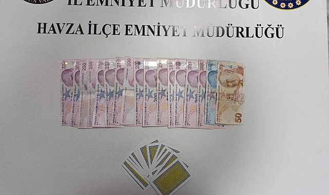 Havza'da Kumar Operasyonu 34 Bin TL Ceza