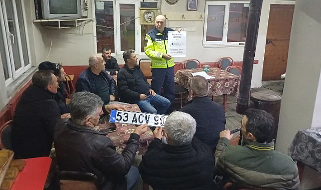 Havza'da Trafik Jandarmasından Kırsal Mahallelerde Eğitim