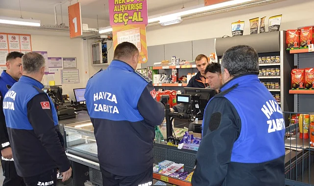 Havza'da Zincir Marketlere Sıkı Denetim