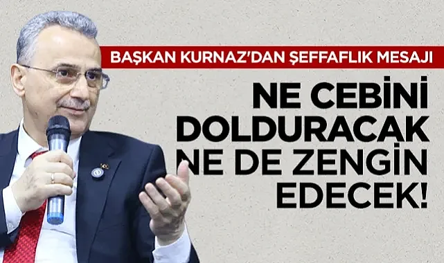 İlkadım Belediye Başkanı İhsan Kurnaz'dan Şeffaflık Mesajı: Ne Cebini Dolduracak Ne de Zengin Edecek!